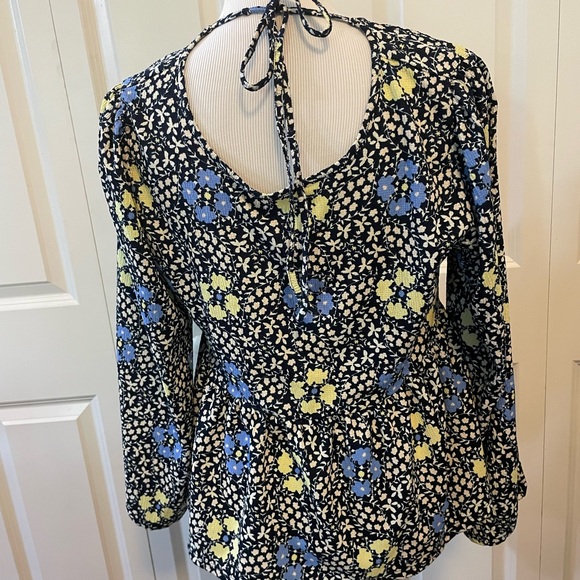 Beautiful Loft Multi Color Flower Long Sleeves Women size XS - Picture 4 of 7